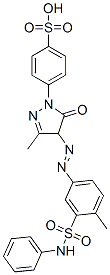 CAS#: 25739-67-7， 4-[4,5-Dihydro-3-Methyl-4-[[4-Methyl-3-[(Phenylamino)Sulphonyl]Phenyl]Azo]-5-Oxo-1H-Pyrazol-1-Yl]Benzenesulphonic Acid