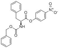 structure of CAS# 2578-84-9, (4-Nitrophenyl) 3-Phenyl-2-(Phenylmethoxycarbonylamino)Propanoate;2-[[Oxo-(Phenylmethoxy)Methyl]Amino]-3-Phenylpropanoic Acid (4-Nitrophenyl) Ester;2-(Benzyloxycarbonylamino)-3-Phenyl-Propionic Acid (4-Nitrophenyl) Ester;4-Nitrophenyl 3-Phenyl-N-((Phenylmethoxy)Carbonyl)-L-Alaninate