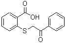 结构式 CAS# 25803-71-8, 2-[(2-氧代-2-苯基乙基)硫基]苯甲酸