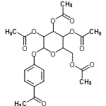 CAS#: 25876-45-3， 4-Acetylphenyl 2,3,4,6-Tetra-O-Acetylhexopyranoside