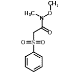 structure of CAS# 258874-02-1, N-Methoxy-N-Methyl-2-(Phenylsulfonyl)Acetamide;ACETAMIDE,N-METHOXY-N-METHYL-2-(PHENYLSULFONYL)-;N-Methoxy-N-methyl-2-phenylsulfonyl acetamide;561088_ALDRICH