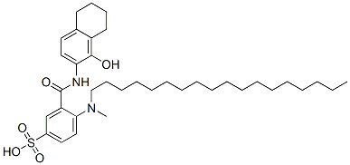 CAS#: 2589-61-9， 4-[(1-Hydroxy5,6,7,8-Tetrahydronaphthalene-2-Carbonyl)Amino]-3-(Methyl-Octadecylamino)Benzenesulfonic Acid
