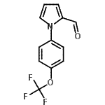结构式 CAS# 260442-97-5, 1-[4-(三氟甲氧基)苯基]-1H-吡咯-2-甲醛