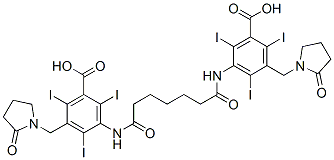 CAS#: 26090-52-8， 3-[6-[[3-Carboxy-2,4,6-Triiodo-5-[(2-Oxopyrrolidin-1-Yl)Methyl]Phenyl]Carbamoyl]Hexanoylamino]-2,4,6-Triiodo-5-[(2-Oxopyrrolidin-1-Yl)Methyl]Benzoic Acid