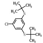 CAS#: 260968-02-3， 1-Chloro-3,5-Bis[(2-Methyl-2-Propanyl)Sulfanyl]Benzene