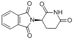 structure of CAS# 2614-06-4, 2-[(3R)-2,6-Dioxopiperidin-3-Yl]Isoindole-1,3-Dione;2-[(3R)-2,6-Dioxo-3-Piperidyl]Isoindoline-1,3-Dione;2-[(3R)-2,6-Dioxo-3-Piperidinyl]Isoindoline-1,3-Dione;2-[(3R)-2,6-Diketo-3-Piperidyl]Isoindoline-1,3-Quinone