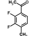 structure of CAS# 261763-30-8, 1-(2,3-Difluoro-4-Methylphenyl)Ethanone;1-(2,3-Difluoro-4-methylphenyl)ethan-1-one;1-Acetyl-2,3-difluoro-4-methylbenzene;2',3'-Difluoro-4'-methylacetophenone 99%