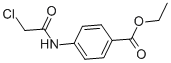 structure of CAS# 26226-72-2, 4-[(2-Chloroacetyl)Amino]-Benzoic Acid Ethyl Ester;4-[(2-Chloro-1-Oxoethyl)Amino]Benzoic Acid Ethyl Ester;4-[(2-Chloroacetyl)Amino]Benzoic Acid Ethyl Ester;Ethyl 4-(2-Chloroethanoylamino)Benzoate