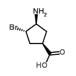 CAS#: 262280-18-2， (1R,3S,4S)-3-Amino-4-Bromocyclopentanecarboxylic Acid