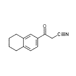 structure of CAS# 2623-25-8, 3-Oxo-3-(5,6,7,8-Tetrahydro-2-Naphthalenyl)Propanenitrile;(5,6,7,8-TETRAHYDRO-2-NAPHTHOYL)ACETONITRILE