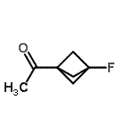 structure of CAS# 262852-00-6, 1-(3-Fluorobicyclo[1.1.1]Pent-1-Yl)Ethanone;1-(3-fluorobicyclo[1.1.1]pentan-1-yl)ethanone