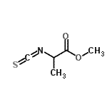structure of CAS# 26349-75-7, Methyl N-(Thioxomethylene)Alaninate;methyl N-(thioxomethylidene)alaninate;METHYL2-ISOTHIOCYANATOPROPIONATE;MFCD01632597