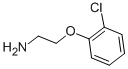 structure of CAS# 26378-53-0, 2-(2-Chlorophenoxy)-Ethanamine;[2-(2-Chlorophenoxy)Ethyl]Amine Hydrochloride;2-(2-Chlorophenoxy)Ethanamine(SALTDATA: FREE);1-ETHANAMINE, 2-(2-CHLOROPHENOXY)-
