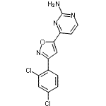 CAS 登录号：264256-44-2， 4-[3-(2,4-二氯苯基)-1,2-恶唑-5-基]-2-嘧啶胺