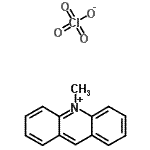 结构式 CAS# 26456-05-3, 10-甲基吖啶鎓高氯酸盐