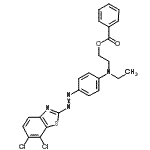 CAS#: 26460-21-9， 2-[4-[(6,7-Dichloro-1,3-Benzothiazol-2-Yl)Azo]-N-Ethyl-Anilino]Ethyl Benzoate