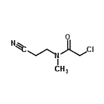 结构式 CAS# 26530-30-3, 2-氯-N-(2-氰基乙基)-N-甲基乙酰胺