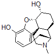 structure of CAS# 26626-12-0, Dihydroisomorphine;Morphinan-3,6-Diol 4,5-Epoxy-17-Methyl-, (5-Alpha,6-Beta)- (9Ci);Alpha-Isomorphine, Dihydro-;6-Beta-Hydromorphol