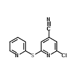CAS#: 266337-47-7， 2-Chloro-6-(2-Pyridinylsulfanyl)Isonicotinonitrile