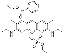 CAS#: 26694-69-9， 9-[2-(Ethoxycarbonyl)Phenyl]-3,6-Bis(Ethylamino)-2,7-Dimethylxanthylium Ethyl Sulphate