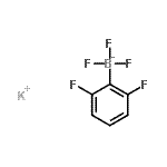 结构式 CAS# 267006-25-7, 钾(2,6-二氟苯基)(三氟)硼酸酯(1-)