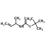 structure of CAS# 267668-37-1, 2-Methyl-2-Propanyl 3-Buten-2-Ylcarbamate;tert-butyl but-3-en-2-ylcarbamate