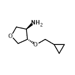 CAS#: 267876-02-8， (3R,4S)-4-(Cyclopropylmethoxy)Tetrahydro-3-Furanamine