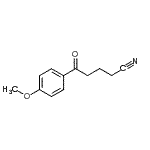 结构式 CAS# 26823-02-9, 5-(4-甲氧基苯基)-5-氧代戊腈