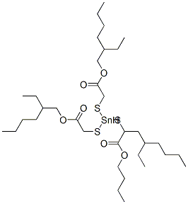 CAS#: 26864-37-9， 2-Ethylhexyl 4-Butyl-10-Ethyl-4-[[2-[(2-Ethylhexyl)Oxy]-2-Oxoethyl]Thio]-7-Oxo-8-Oxa-3,5-Dithia-4-Stannatetradecanoate