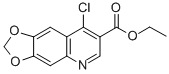 结构式 CAS# 26893-17-4, 8-氯-1,3-二氧杂环戊并[4,5-g]喹啉-7-羧酸乙酯