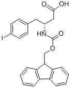 结构式 CAS# 269396-73-8, 芴甲氧羰基-(R)-3-氨基-4-(4-碘-苯基)-丁酸