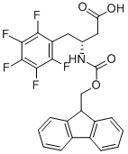structure of CAS# 269398-94-9, Fmoc-(R)-3-Amino-4-(Pentafluoro-Phenyl)-Butyric Acid;N-(9-FLUORENYLMETHOXYCARBONYL)-(R)-3-AMINO-4-(PENTAFLUOROPHENYL)BUTANOIC ACID;N-BETA-(9-FLUORENYLMETHOXYCARBONYL)-D-HOMO(PENTAFLUOROPHENYL)ALANINE;FMOC-(R)-3-AMINO-4-(PENTAFLUORO-PHENYL)-BUTYRIC ACID