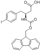 structure of CAS# 270065-72-0, Fmoc-(S)-3-Amino-4-(4-Iodo-Phenyl)-Butyric Acid;(S)-3-(Fmoc-Amino)-4-(4-Iodophenyl)Butyric Acid;FMOC-(S)-3-AMINO-4-(4-IODO-PHENYL)-BUTYRIC ACID;FMOC-(S)-3-AMINO-4-(4-IODOPHENYL)BUTANOIC ACID