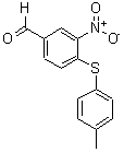 结构式 CAS# 270262-89-0, 4-[(4-甲基苯基)硫代]-3-硝基苯甲醛