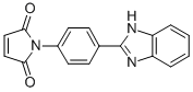 structure of CAS# 27030-97-3, N-[4-(2-Benzimidazolyl)Phenyl]Maleimide;1-[4-(1H-Benzimidazol-2-Yl)Phenyl]-3-Pyrroline-2,5-Quinone;12266_Fluka;Bipm