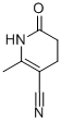 structure of CAS# 27036-90-4, 2-Methyl-6-Oxo-1,4,5,6-Tetrahydro-3-Pyridinecarbonitrile;6-Keto-2-Methyl-4,5-Dihydro-1H-Pyridine-3-Carbonitrile;2-Methyl-6-Oxo-1,4,5,6-Tetrahydro-3-Pyridinecarbonitrile;5-Cyano-1,2,3,4-Tetrahydro-6-Methyl-2-Oxopyridine