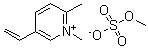 CAS#: 27056-62-8， 1,2-Dimethyl-5-vinylpyridinium methyl sulphate