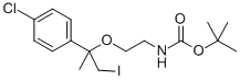 structure of CAS# 271245-28-4, Tert-Butyl 2-[1-(4-Chlorophenyl)-2-Iodo-1-Methylethoxy]Ethylcarbamate;N-Boc-(2-[1-(4-Chlorophenyl)-2-Iodo-1-Methyl]Ethoxy)Ethylamine