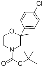structure of CAS# 271245-35-3, 4-Boc-2-(4-Chlorophenyl)-2-Methylmorpholine;2-(4-CHLORO-PHENYL)-2-METHYL-MORPHOLINE-4-CARBOXYLIC ACID TERT-BUTYL ESTER;TERT-BUTYL 2-(4-CHLOROPHENYL)-2-METHYLMORPHOLINE-4-CARBOXYLATE;4-BOC-2-(4-CHLOROPHENYL)-2-METHYLMORPHOLINE