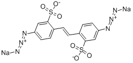 structure of CAS# 2718-90-3, 2,2'-(1,2-Ethenediyl)Bis[5-Azido-Benzenesulfonic Acid Sodium Salt (1:2);Disodium 5-Azido-2-[2-(4-Azido-2-Sulfonatophenyl)Ethenyl]Benzenesulfonate;Disodium 5-Azido-2-[(E)-2-(4-Azido-2-Sulfonato-Phenyl)Vinyl]Benzenesulfonate;Disodium 5-Azido-2-[2-(4-Azido-2-Sulfonato-Phenyl)Vinyl]Benzenesulfonate