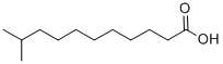 structure of CAS# 2724-56-3, 10-Methyl-Undecanoic Acid;Undecanoic Acid, 10-Methyl-;M7781_Sigma;Isoundecanoic Acid