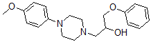 CAS#: 2725-15-7， 1-[4-(4-Methoxyphenyl)Piperazin-1-Yl]-3-(Phenoxy)Propan-2-Ol