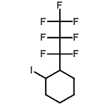 结构式 CAS# 2728-75-8, 1-(七氟丙基)-2-碘环己烷