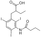 CAS#: 27293-82-9， 2-[3-(Butyrylamino)-2,4,6-Triiodobenzyl]Butyric Acid