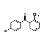 structure of CAS# 27428-59-7, (4-Bromophenyl)(2-Methylphenyl)Methanone;4-Bromo-2'-methylbenzophenone;MFCD09801661