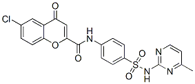 CAS#: 27455-37-4， 6-Chloro-N-[4-(4-Methyl-2-Pyrimidinylsulfamoyl)Phenyl]-4-Oxo-4H-1-Benzopyran-2-Carboxamide