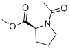 structure of CAS# 27460-51-1, 1-Acetyl-L-Proline Methyl Ester;(2S)-1-Acetyl-2Α-Pyrrolidinecarboxylic Acid Methyl Ester;(2S)-1-Acetylpyrrolidine-2Α-Carboxylic Acid Methyl Ester;N-ALPHA-ACETYL-L-PROLINE METHYL ESTER