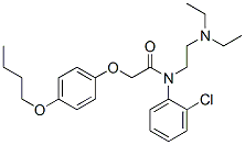CAS 登录号：27468-70-8， 2-(4-丁氧基苯氧基)-2'-氯-N-[2-(二乙基氨基)乙基]乙酰苯胺