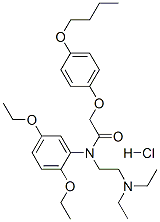 CAS#: 27471-60-9， 2-(4-Butoxyphenoxy)-N-(2,5-Diethoxyphenyl)-N-[2-(Diethylamino)Ethyl]Acetamide Monohydrochloride