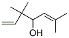CAS 登录号：27644-04-8， 3,3,6-三甲基庚-1,5-二烯-4-醇
